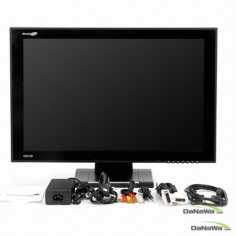 현대멀티넷 멀티캡 W2310D 컴포넌트 강화유리_이미지