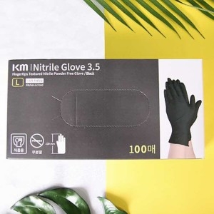 KM 식품용 니트릴 위생장갑 무분말 FDA인증 200매_이미지