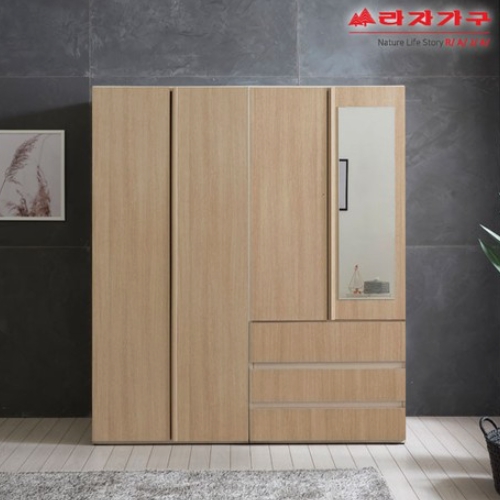 라자가구 비바 베이 3단 서랍 옷장세트 1600_이미지