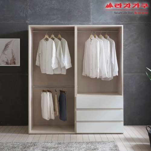 라자가구 비바 베이 3단 서랍 옷장세트 1600_이미지