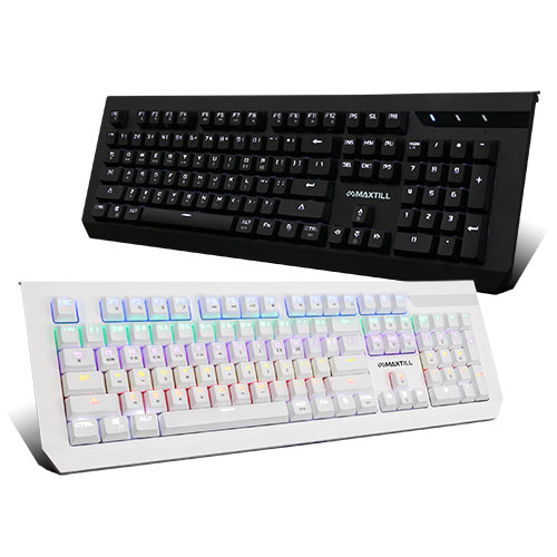 MAXTILL TRON G750 Mechanical Keyboard (블랙, 청축)_이미지