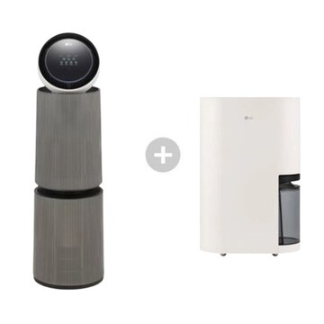 LG전자 오브제컬렉션 퓨리케어 AI 360˚ M5 AS336NSLC + 제습기 DQ185MEGA