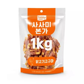 테비토퍼 사사미본가 닭고기고구마 1kg