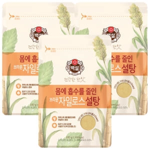 백설 브라운 자일로스 설탕 500g (3개)_이미지
