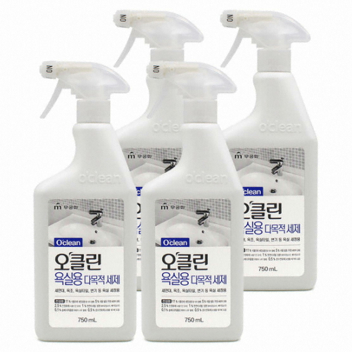 무궁화 오클린 욕실용 다목적세제 750ml (4개)