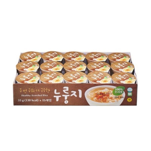 오성푸드 두 번 구워 더 구수한 누룽지 33g (15개)_이미지