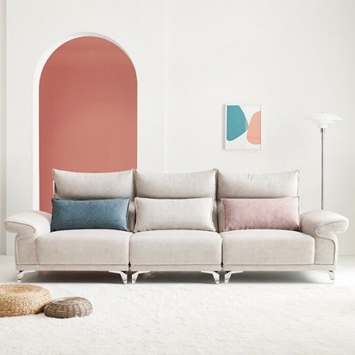 보루네오하우스 엘리브 클래스 아쿠아 패브릭 소파 4인용 (스툴별도)