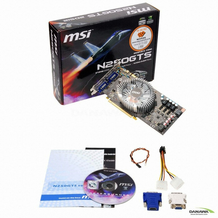 MSI ������ GTS250 N250GTS-2D512 ����Ŭ��3 512MB �����ڽ�