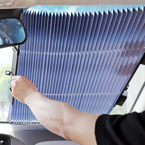 파텍코퍼레이션 모아모아요 프리미엄 커튼식 차량용 선바이저 햇빛가리개 70cm_이미지