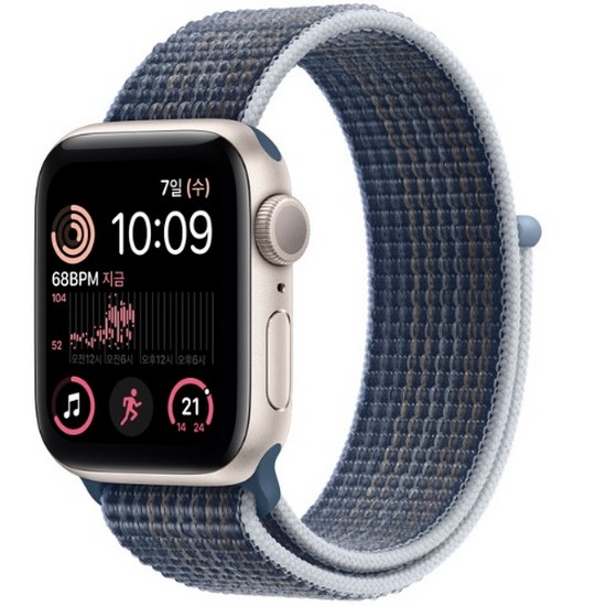 APPLE 워치 SE 2세대 40mm 스타라이트 알루미늄 (스포츠루프)
