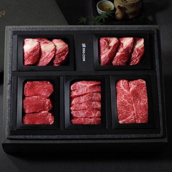 농협횡성한우 프리미엄 냉장육 1등급 구이세트 2호 2kg