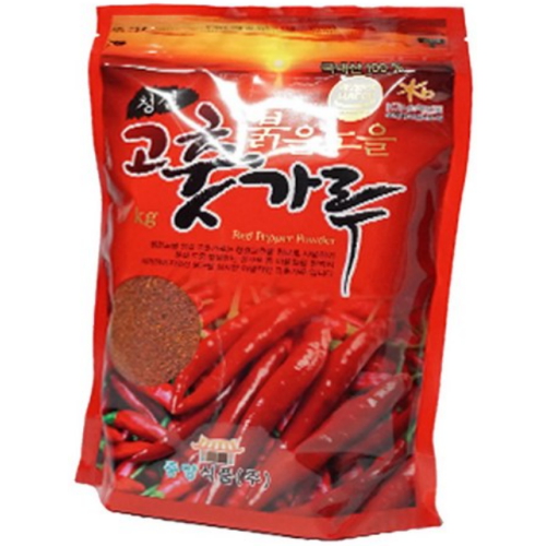 괴산청결 붉은노을 고춧가루 보통맛 김치/양념용 1kg