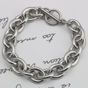 [불명] 써지컬스틸 골리앗체인 남녀공용 팔찌 8mm 11669998