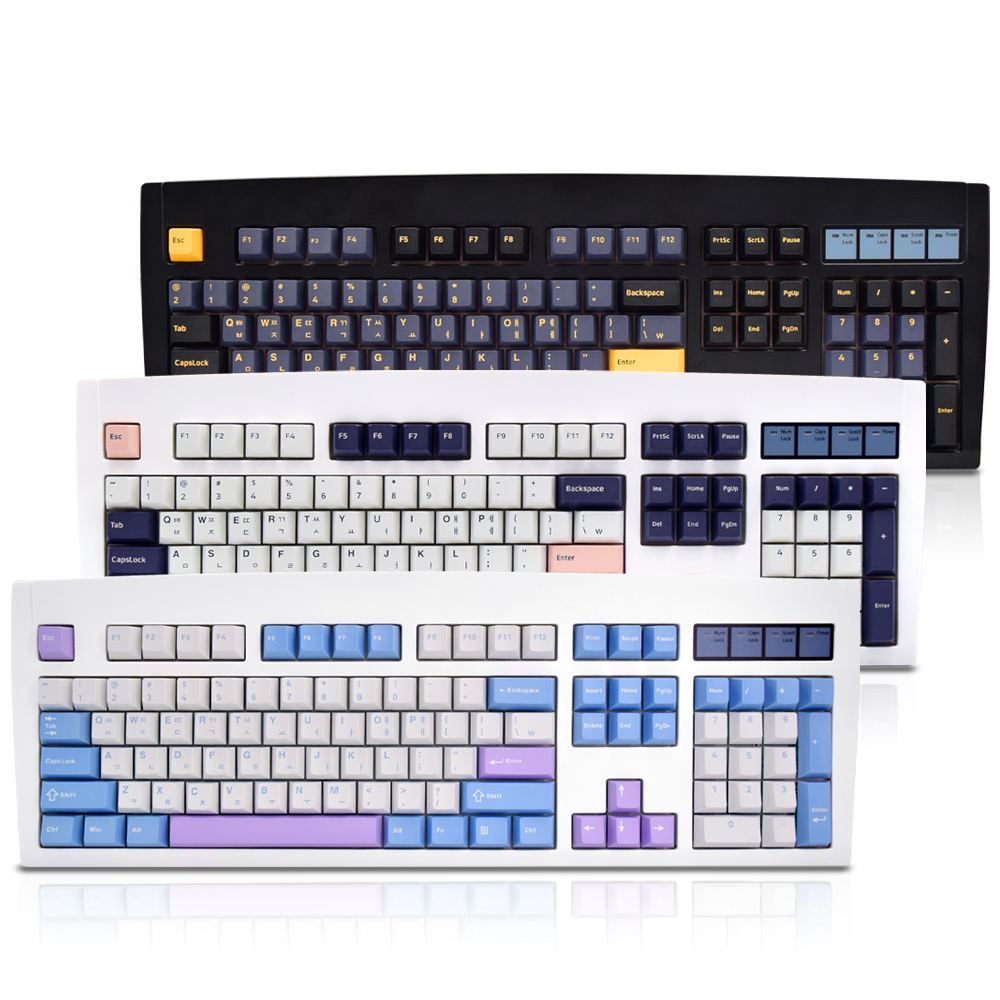 QSENN DT35 104 가스켓 유무선 기계식 블랙 (애플민트축)_이미지