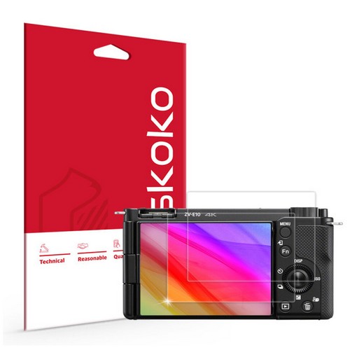 스코코 SONY ZV-E10용 초고화질 트루컬러 AR 액정보호필름 (정품)_이미지
