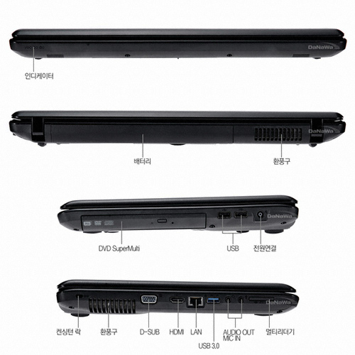 LG전자 엑스노트 SD550-GD6BK (SSD 120GB)_이미지