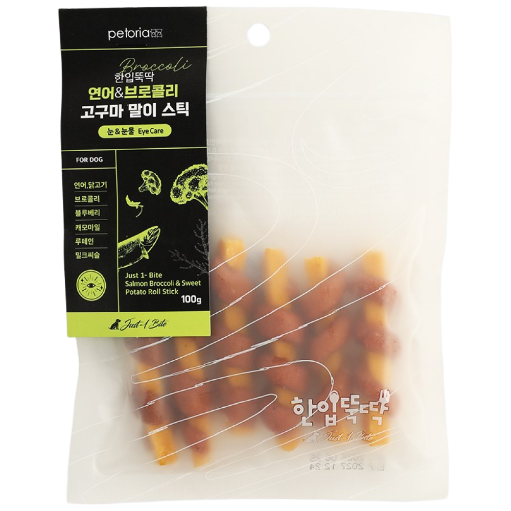 한입뚝딱 연어&브로콜리 고구마 말이 스틱 100g (6p)