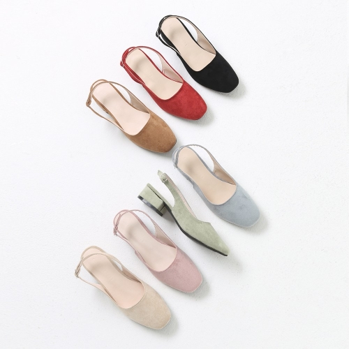 착한구두 마티나 스퀘어 미들힐 슬링백 SBSDS3b6300_이미지