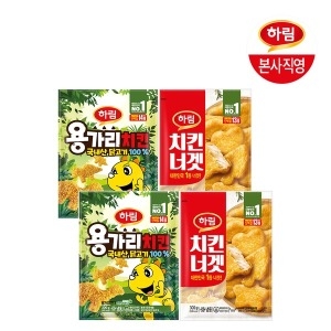 하림 용가리 치킨 300g x 2개 + 치킨 너겟 300g x 2개_이미지