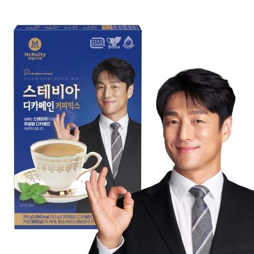 맥널티 스테비아 디카페인 커피믹스 30개입 (4개)