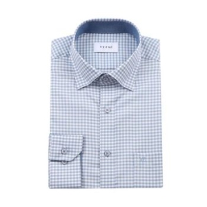 형지에스콰이아 예작 일반핏 카라스냅 체크 구김이적은 긴팔셔츠 YJEFUR502BL