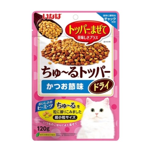 이나바 캣 챠오 츄르토퍼 드라이 가다랑어포맛 P-472 120g (3개)