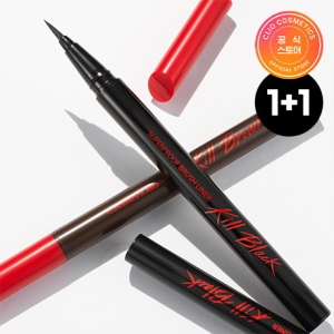 클리오 수퍼프루프 브러쉬 아이라이너 킬블랙 0.5ml 1 블랙 1개