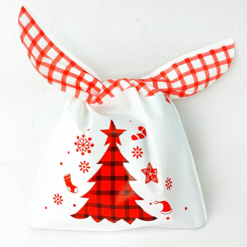바른코리아 V 화이트트리 크리스마스 선물 포장 봉투_이미지