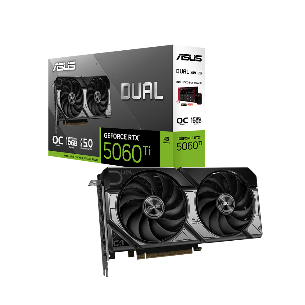 ASUS DUAL 지포스 RTX 5060 TI OC D7 16GB 인텍앤컴퍼니