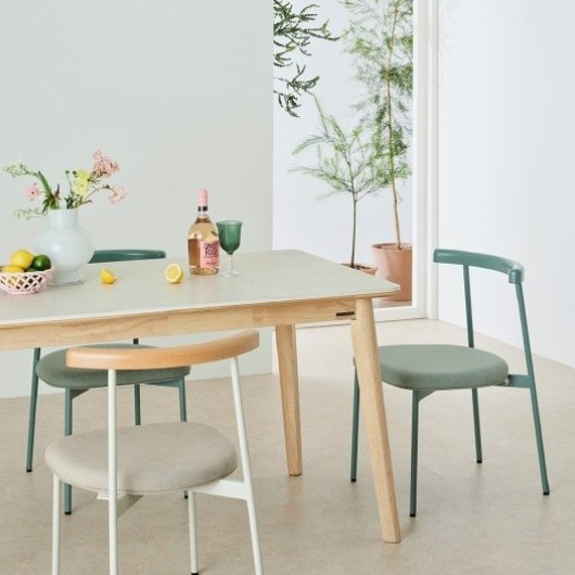 한샘 도노 내추럴 세라믹 식탁 1350 (의자별도)_이미지