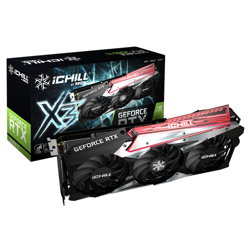 INNO3D iChiLL ������ RTX 3060 Ti D6 8GB X3 RED LHR