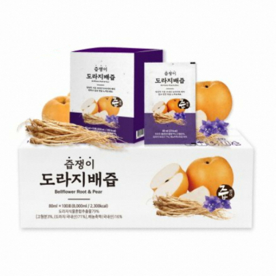 굿모닝비엔에프 즙쟁이 도라지배즙 80ml 100포 (1개)_이미지