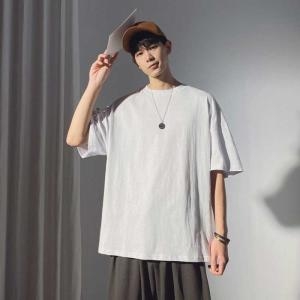 데일리룩 RGKPQRRQ20대 남자 학생 저렴한 라운드넥 반팔_이미지