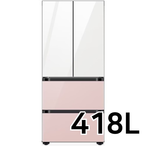 삼성전자 비스포크 AI 김치플러스 키친핏 글램 RQ42DB94Q2AP (사업자전용) (화이트+핑크)