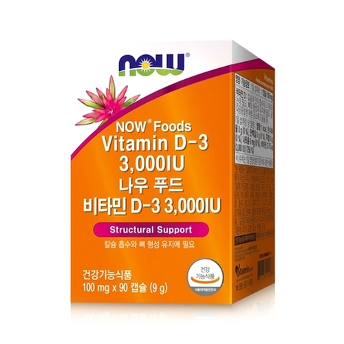 나우푸드 비타민 D3 3000IU 90정 (16개)