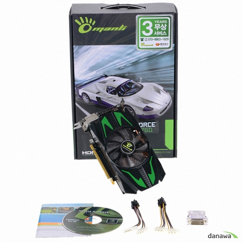 MANLI 지포스 GTX760 Green Turbo D5 2GB_이미지