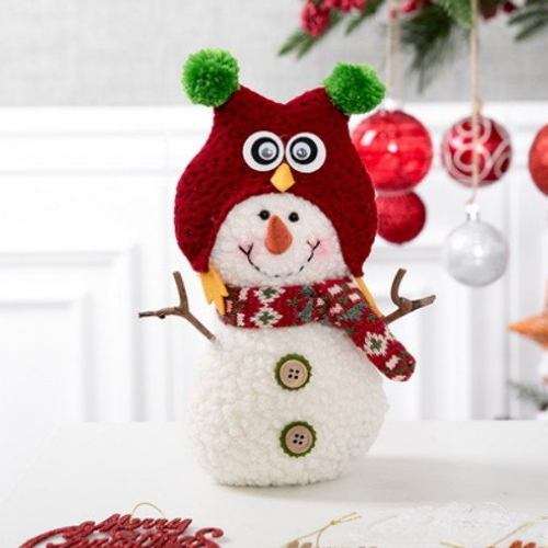부엉이&사슴 눈사람 23cm