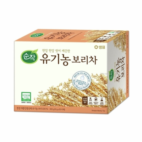 샘표식품 순작 유기농 보리차 10g 티백 30티백이미지입니다. 누르면 해당 게시물로 새창이동합니다.