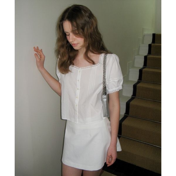 썸웨어버터 SOMEWHEREBUTTER Peony Lace Blouse Ivory S5SBL02IVF 391847