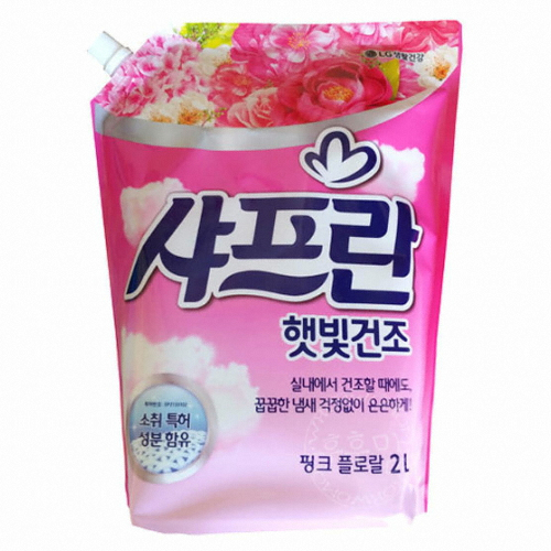 샤프란 햇빛건조 핑크 플로랄 리필 2L (3개)_이미지