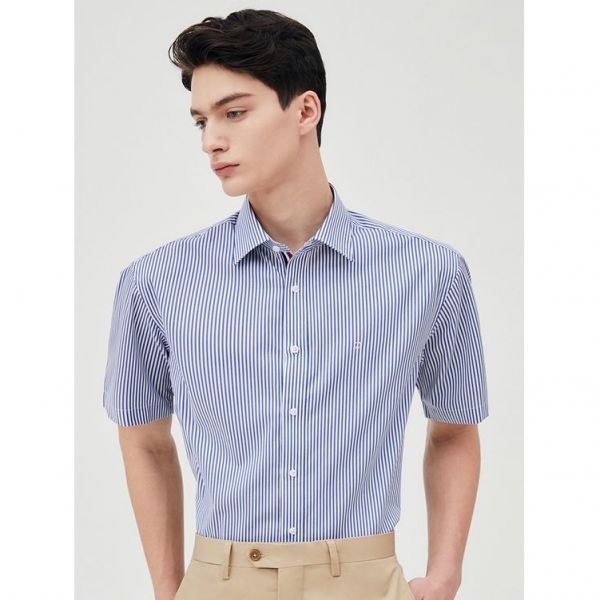클래식 스트라이프 트리콜로르 954 컴포터블 반팔 셔츠 네이비 SE5MM22HS954SNY 1971724