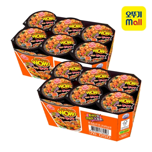 오뚜기 WOW 새우 진짬뽕 컵 80g (12개)_이미지