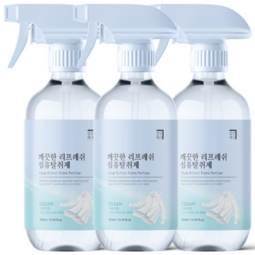 살림백서 깨끗한 리프레쉬 섬유탈취제 깨끗한향 500ml이미지입니다. 누르면 해당 게시물로 새창이동합니다.