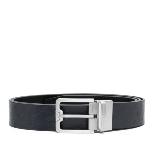 아르마니 엠포리오 아르마니 블루 가죽 버클 벨트 Y4S502 Y221E88017