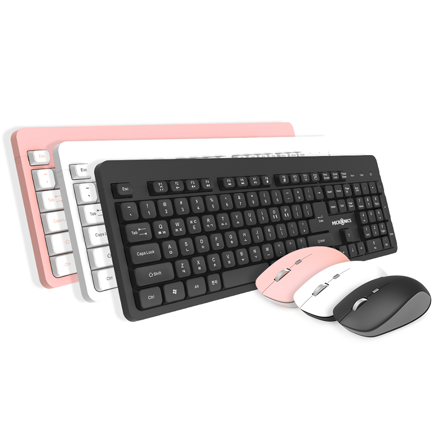 마이크로닉스 MANIC KM530 무선 슬림 무소음 키보드 마우스 합본