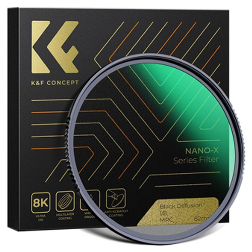 K&F Concept NANO-X PRO MRC Black Diffusion 1/8 렌즈필터 해외구매 (49mm)_이미지