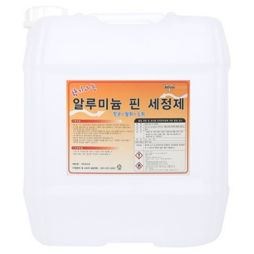 코리아크린업 향기나는 알루미늄 핀 세정제 18L (1개)