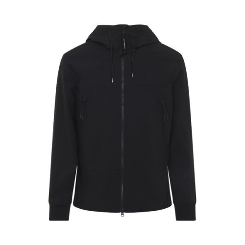 CP컴퍼니 블랙 소프트쉘 스트레치 고글 후드 재킷 RSCMOW728A00