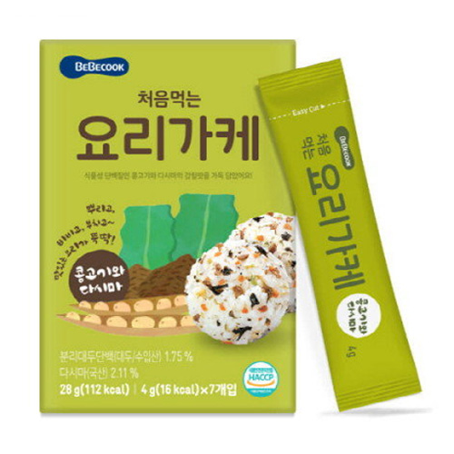 베베쿡 처음먹는 요리가케 콩고기와 다시마 28g이미지입니다. 누르면 해당 게시물로 새창이동합니다.