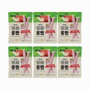 베베쿡 처음먹는 빼빼롱뻥 사과 30g (6개)_이미지